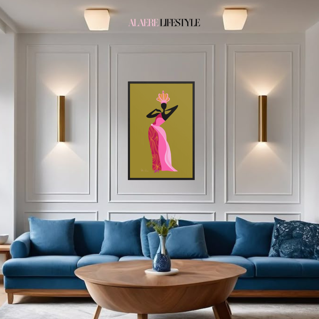 Princesa Verde–Framed Giclée Wall Art