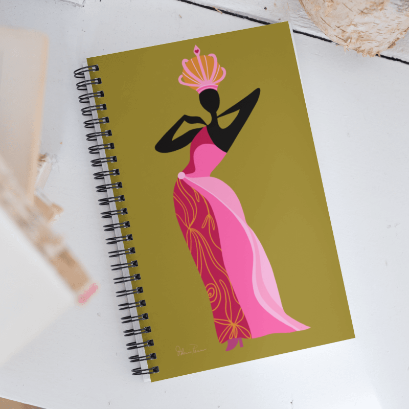 Princesa Verde Art Spiral Notebook