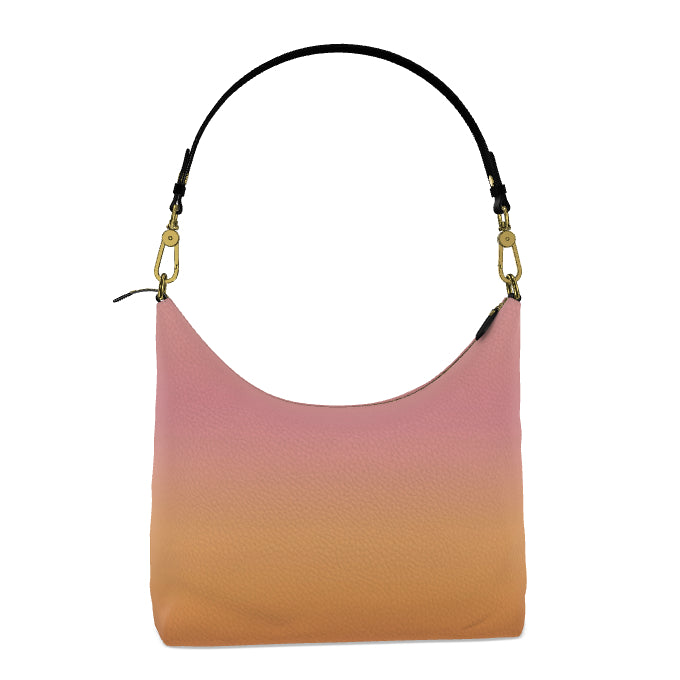 ALAERE Rosé Sunset Nappa Leather Hobo Bag