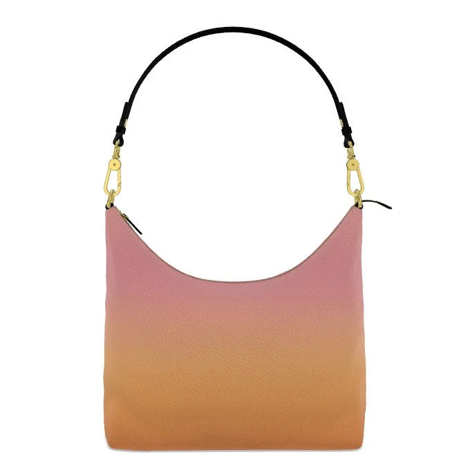 ALAERE Rosé Sunset Nappa Leather Hobo Bag