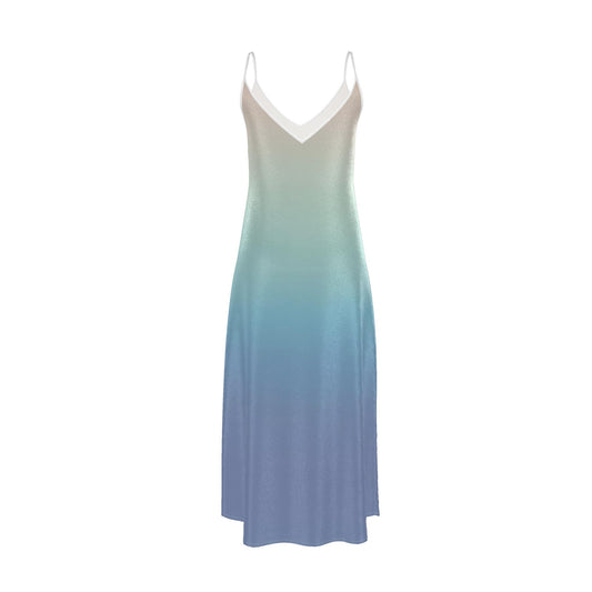 ALAERE Selene Silk Satin Maxi Slip Dress