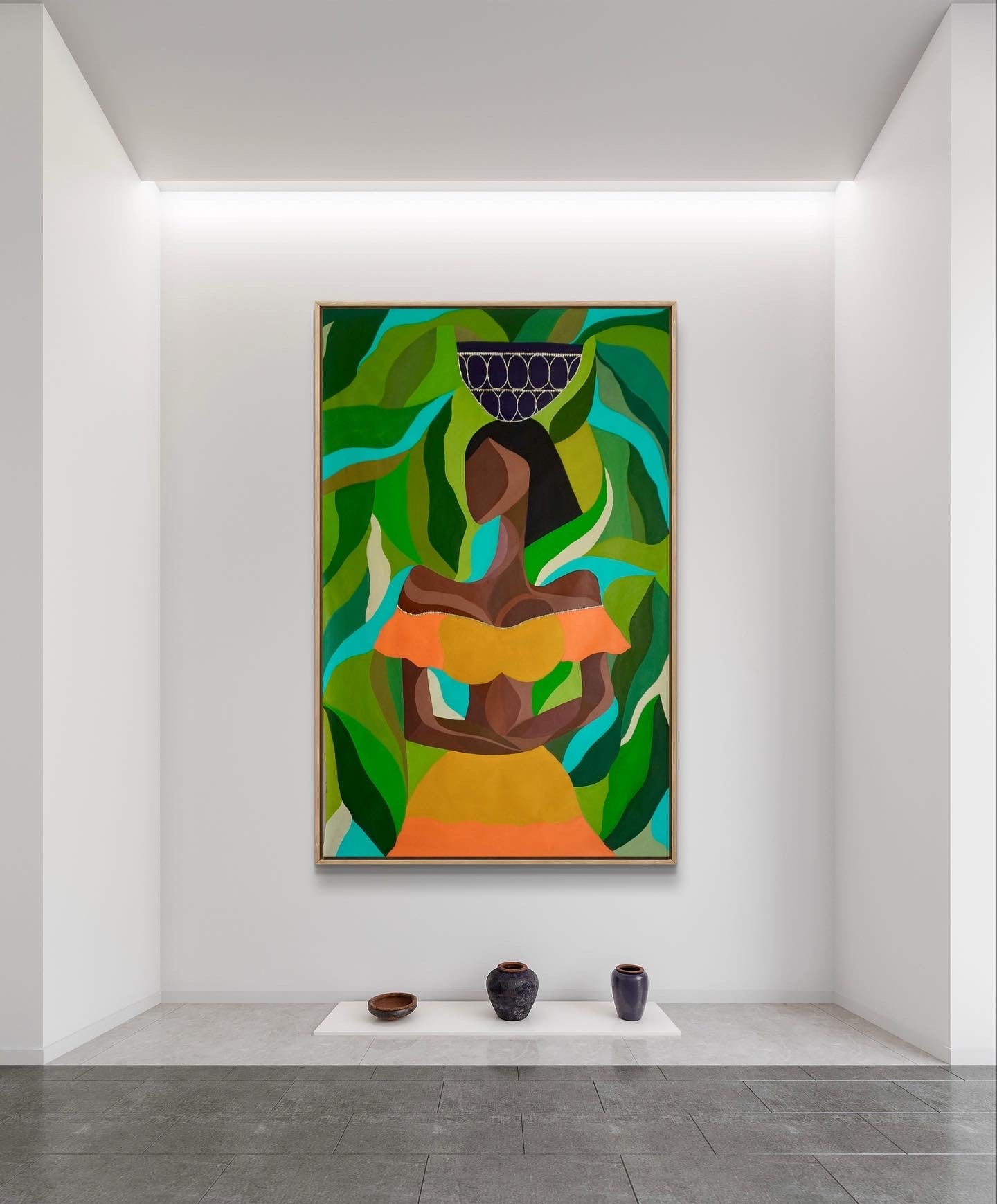 A Goddess in a Garden–Canvas Painting