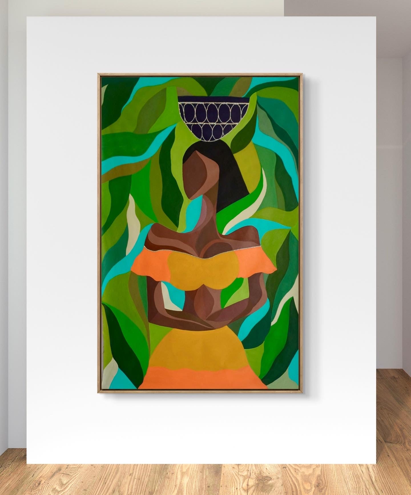 A Goddess in a Garden–Canvas Painting