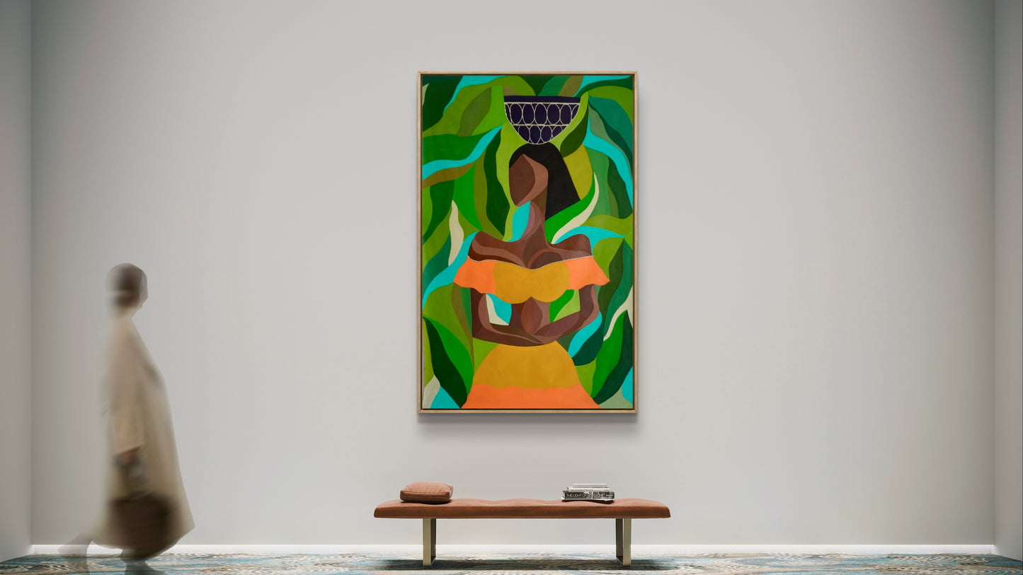 A Goddess in a Garden–Canvas Painting