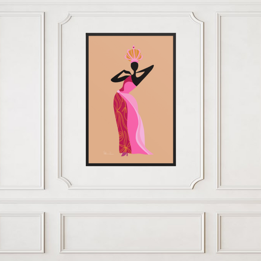 Princesa Dourada–Framed Giclée Wall Art