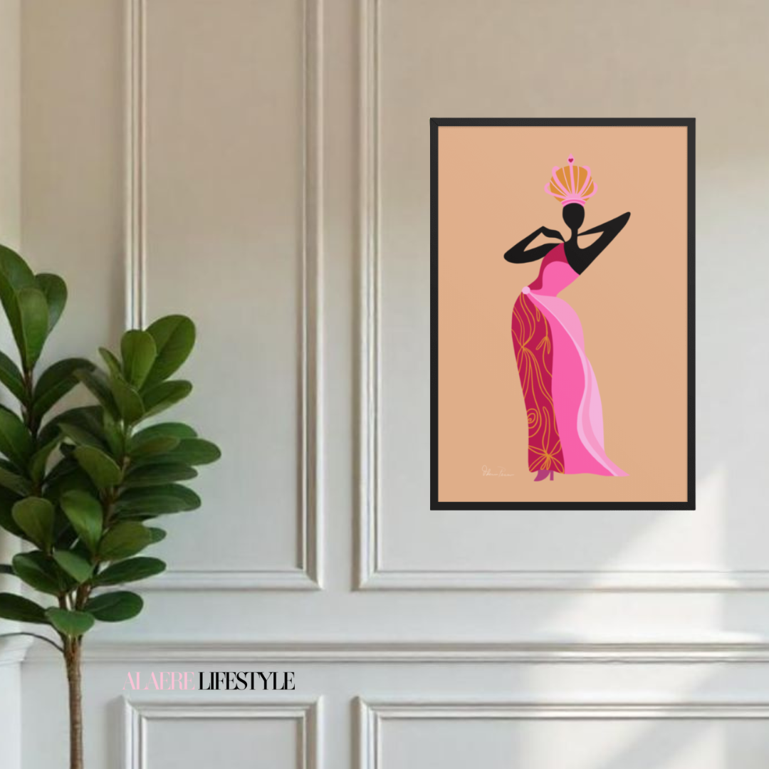 Princesa Dourada–Framed Giclée Wall Art