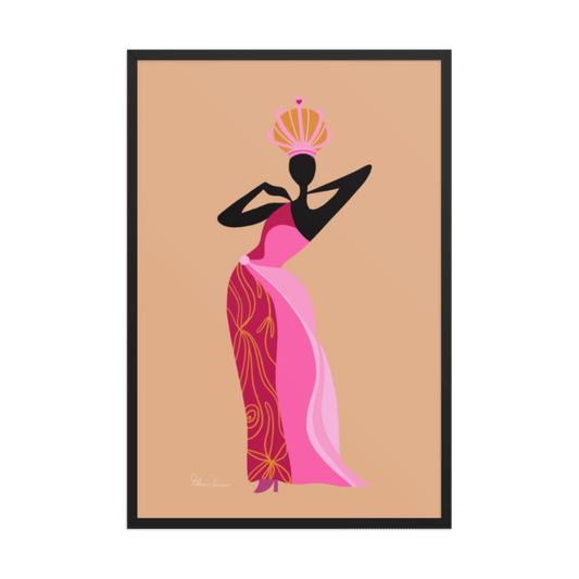 Princesa Dourada–Framed Giclée Wall Art