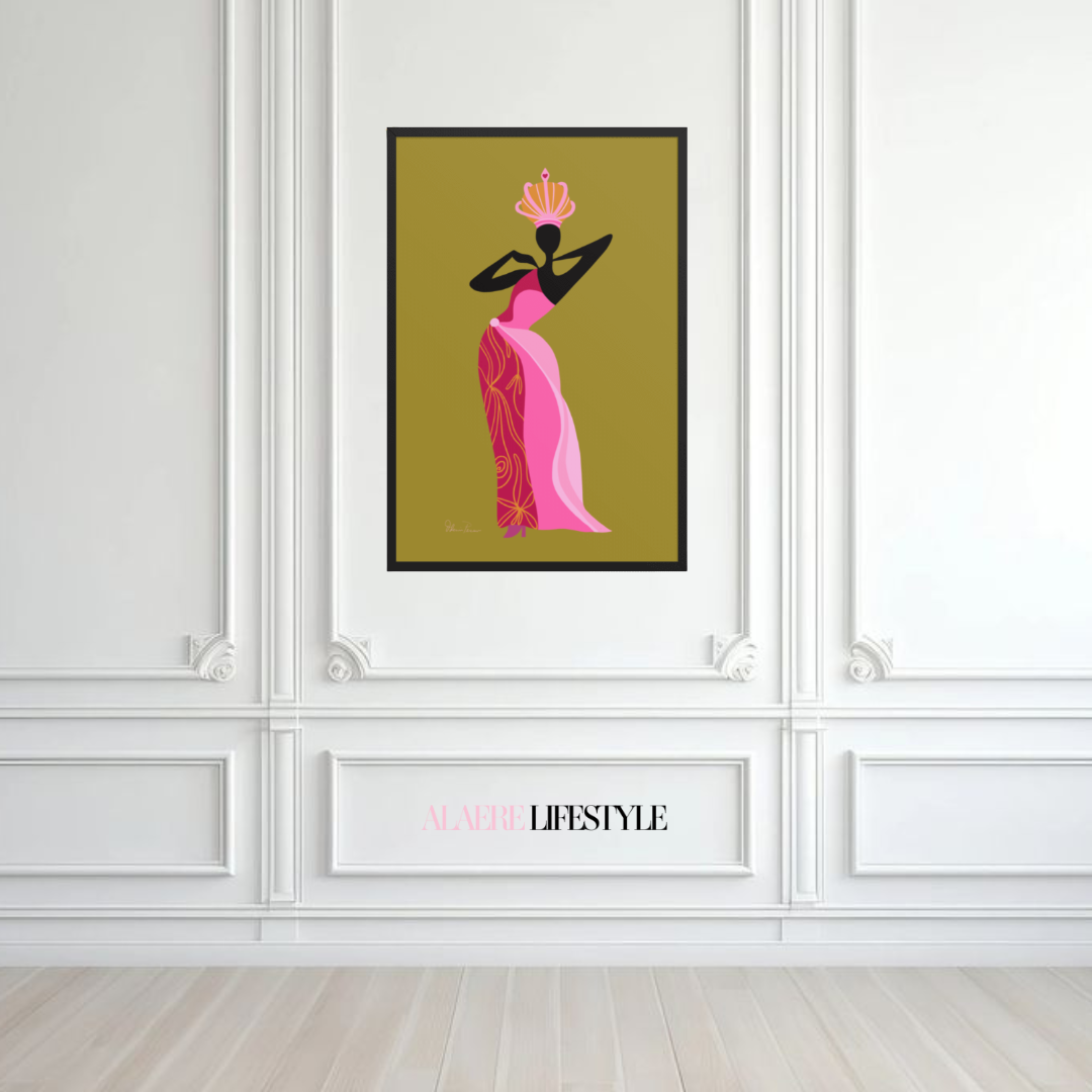 Princesa Verde–Framed Giclée Wall Art