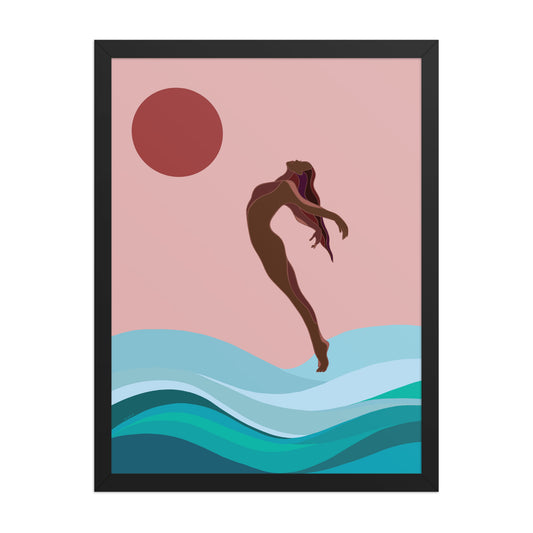 Rivers Girl–Framed Giclée Wall Art