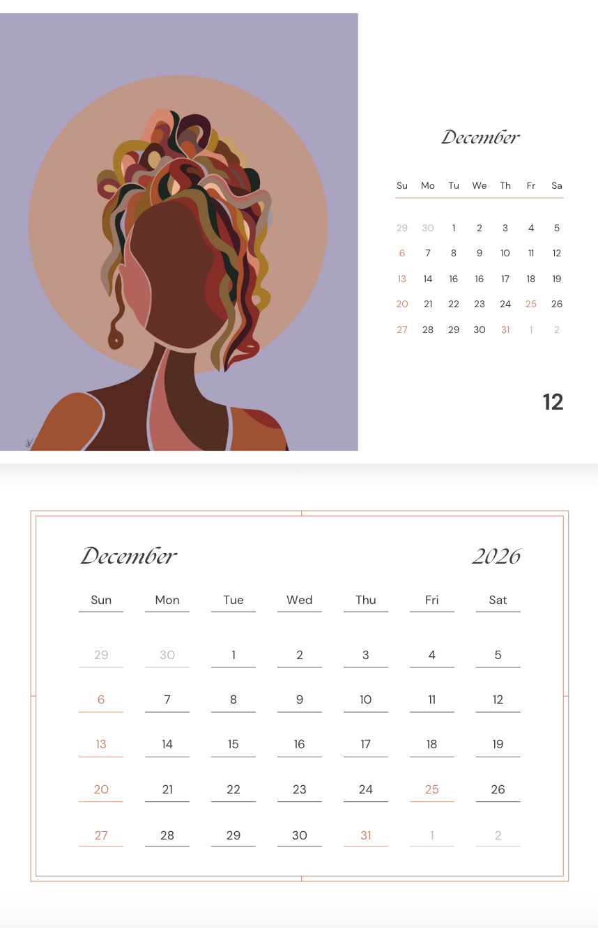 Alaere Art Calendar—2026 Edition