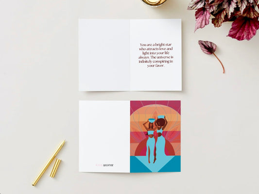 Harvesters of Love and Light Art Affirmation Greeting Cards – Pack of 5