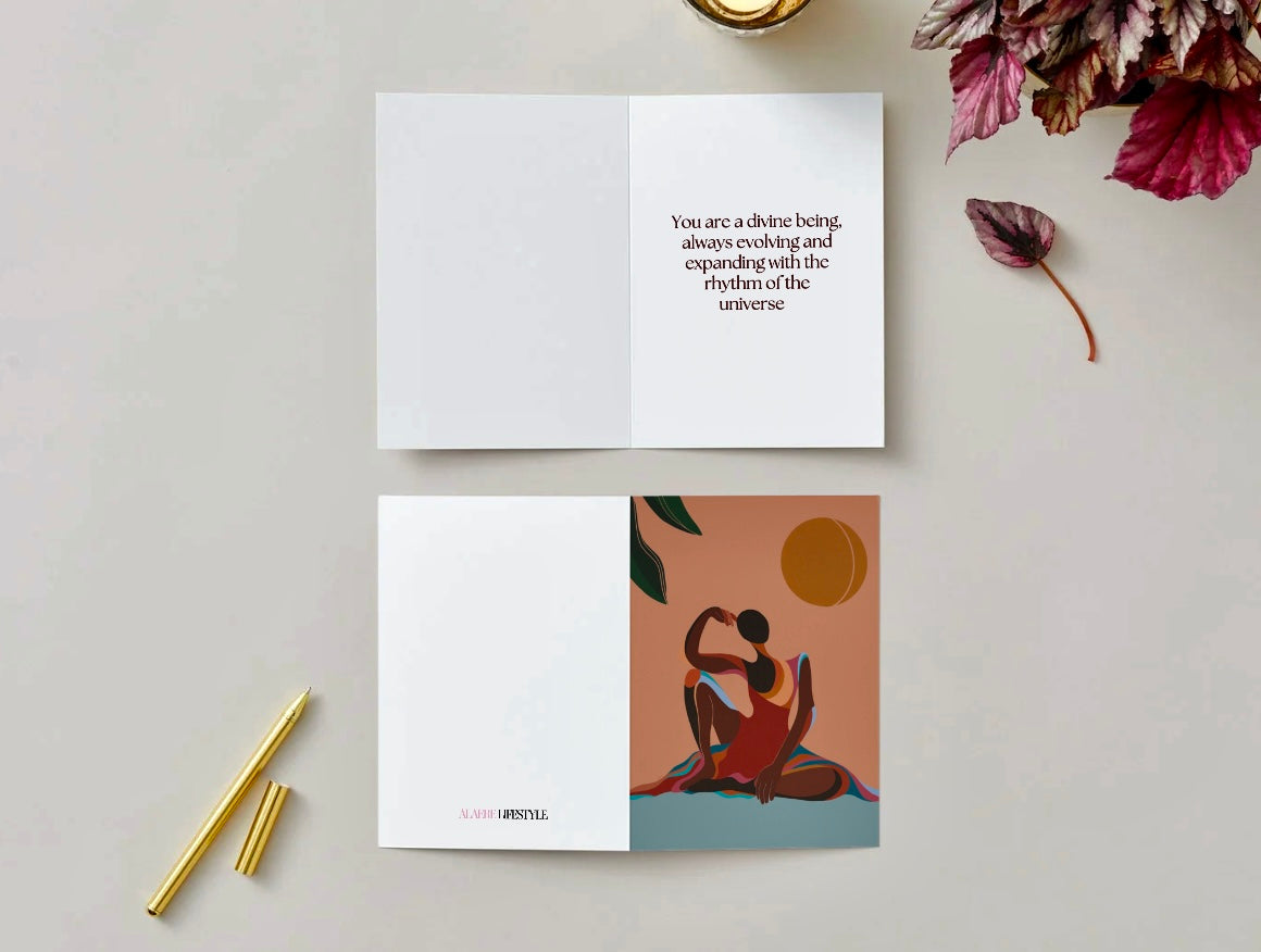 Force of Nature Art Affirmation Greeting Cards – Pack of 5