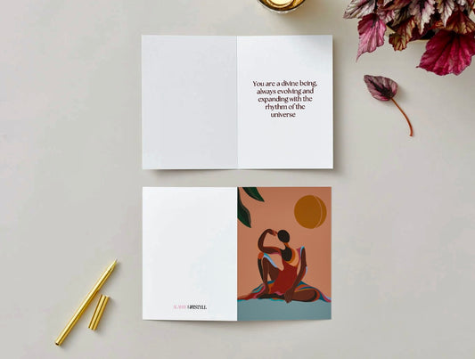 Force of Nature Art Affirmation Greeting Cards – Pack of 5