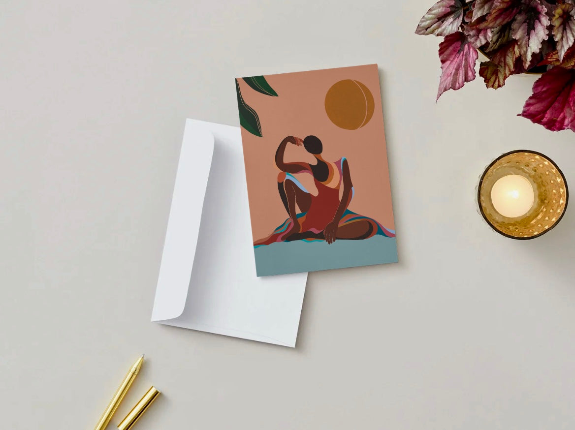 Force of Nature Art Affirmation Greeting Cards – Pack of 5