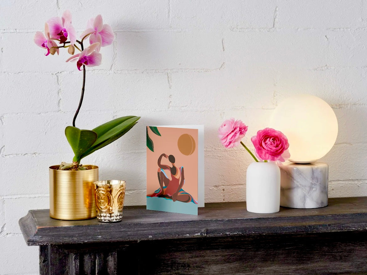 Force of Nature Art Affirmation Greeting Cards – Pack of 5