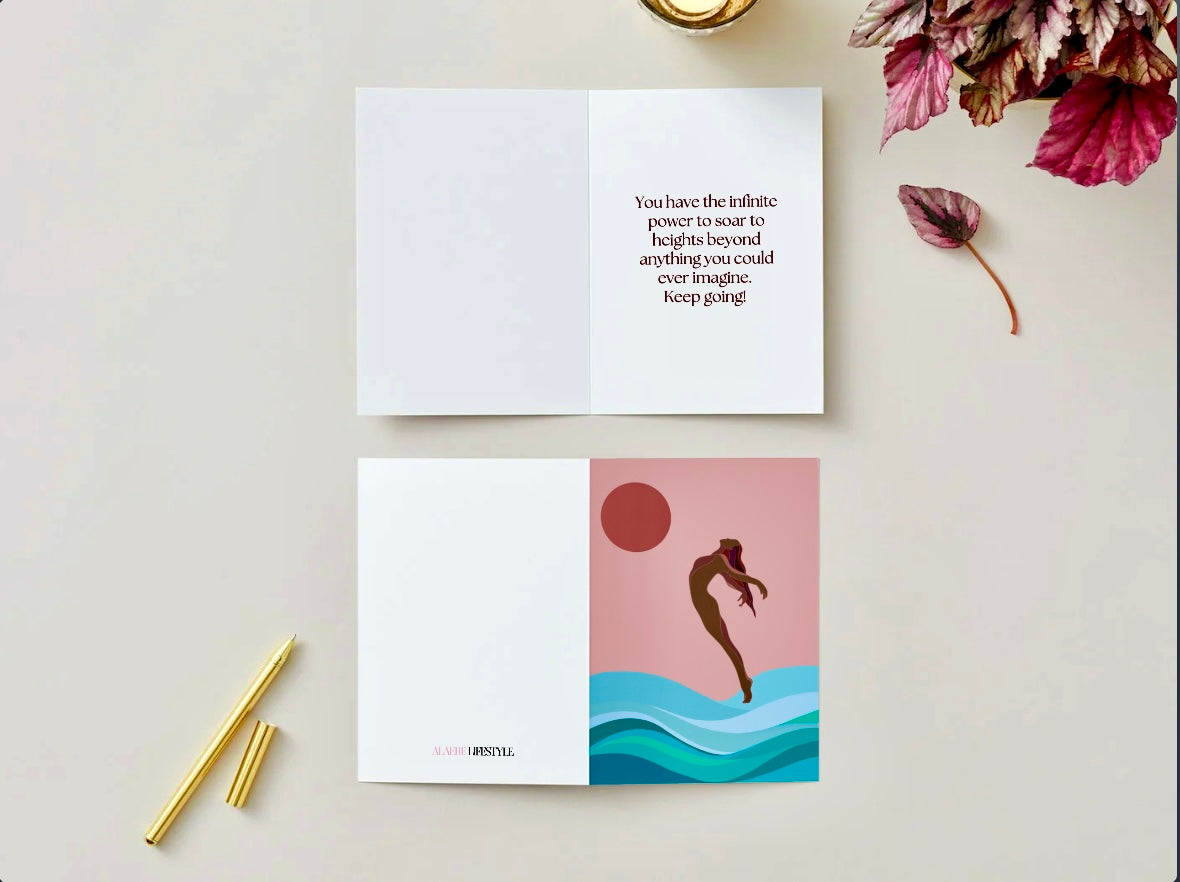 Rivers Girl Art Affirmation Greeting Cards – Pack of 5