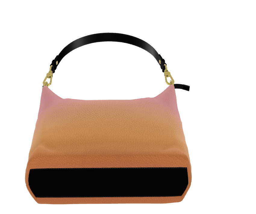 ALAERE Rosé Sunset Nappa Leather Hobo Bag