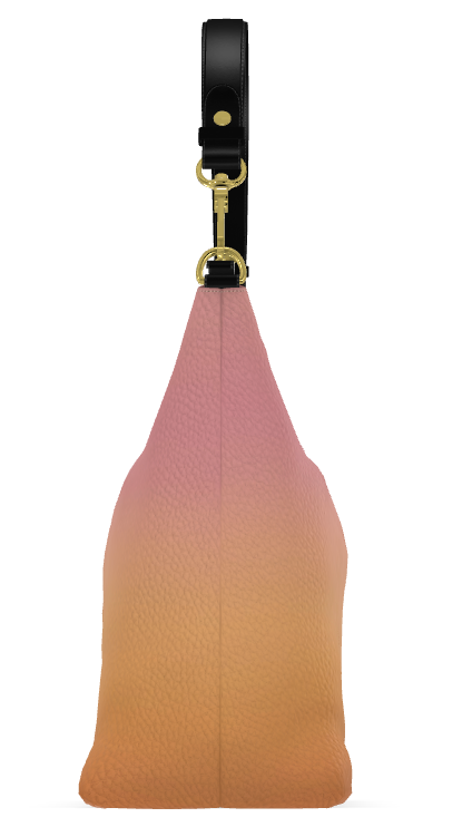 ALAERE Rosé Sunset Nappa Leather Hobo Bag