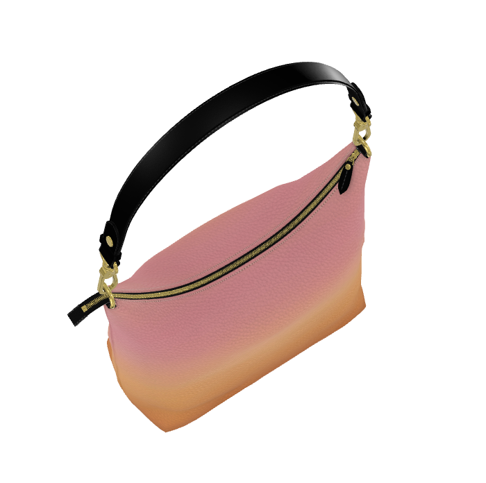 ALAERE Rosé Sunset Nappa Leather Hobo Bag