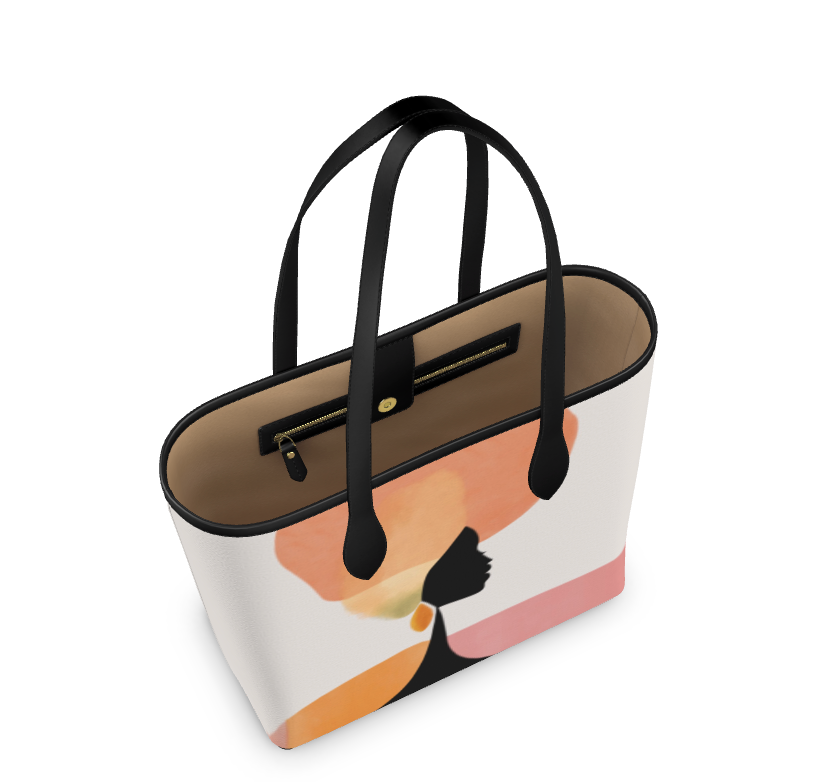 ALAERE Diva Nappa Leather Shopper Tote Bag