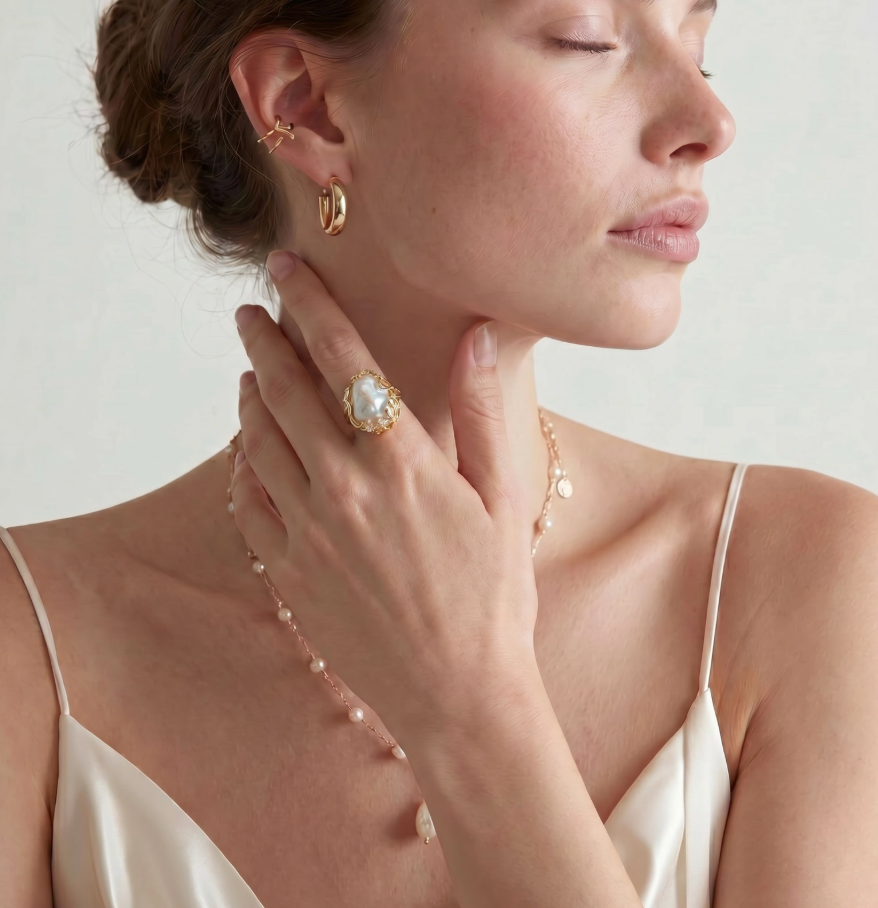 ALAERE Pearl Crown Ring