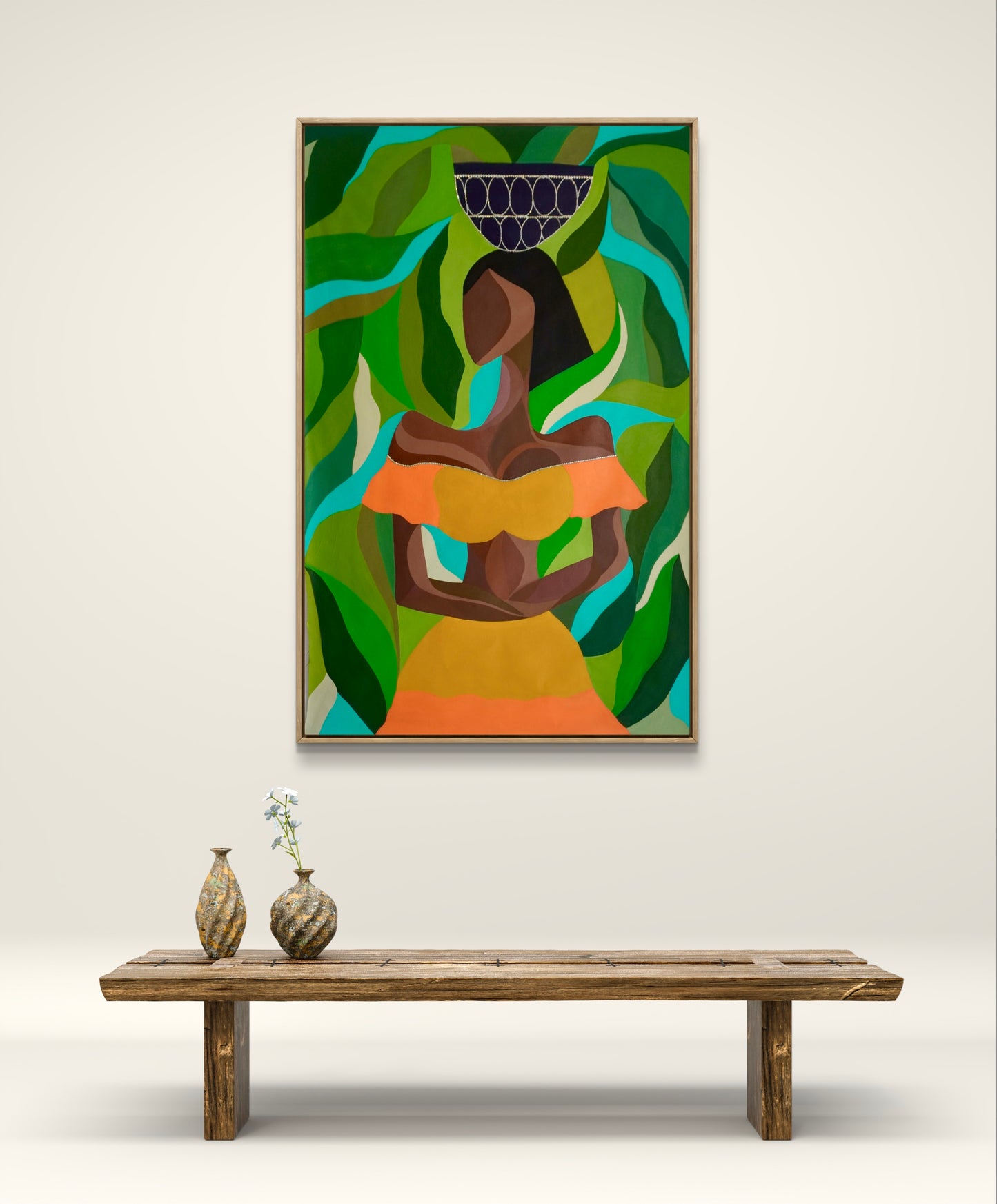A Goddess in a Garden–Canvas Painting