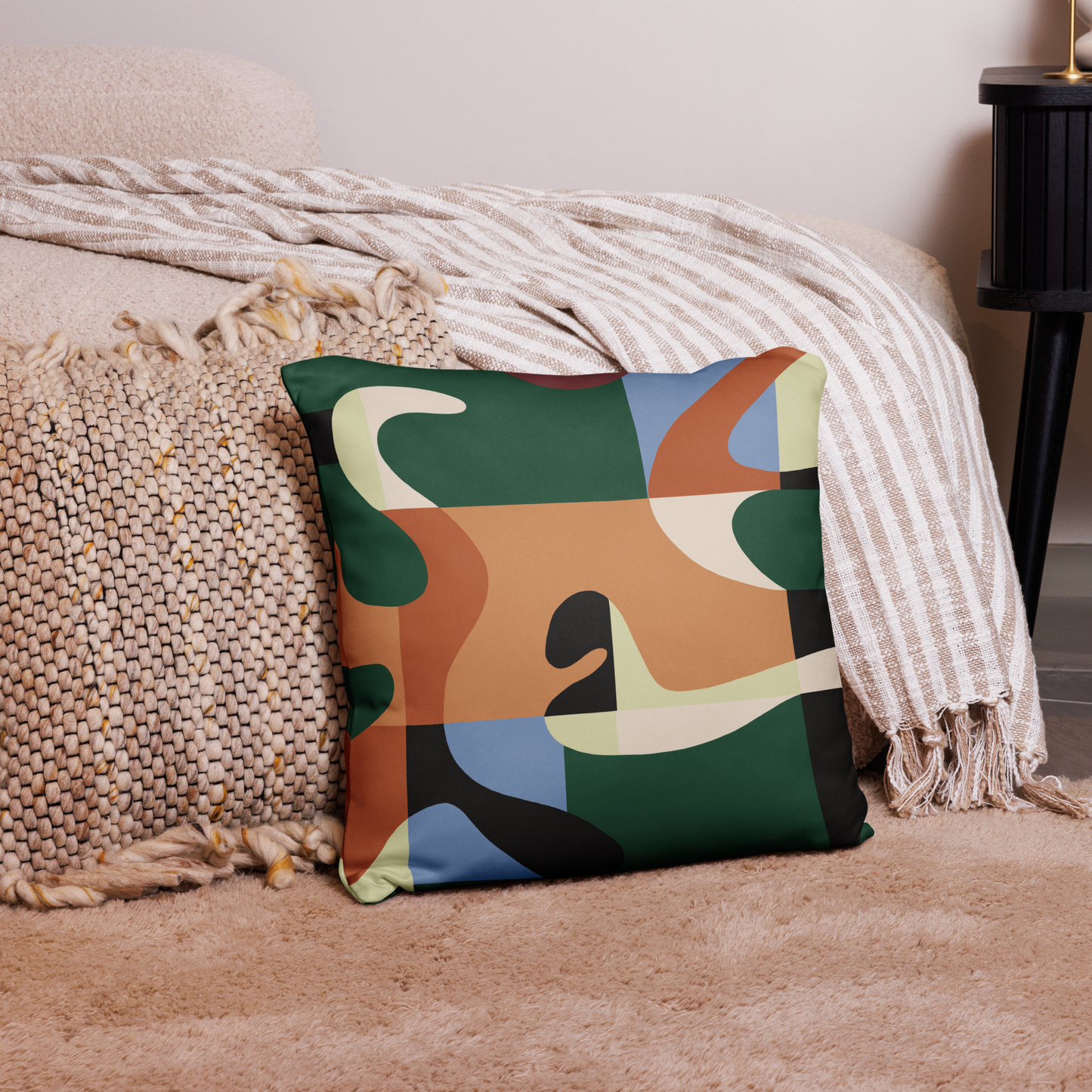 Rebel Girl Fine Art Throw Pillow