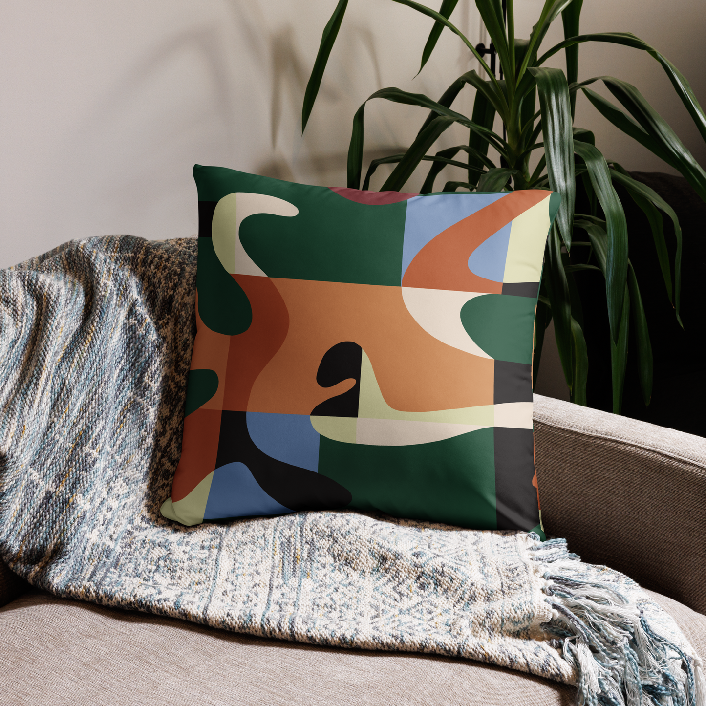 Rebel Girl Fine Art Throw Pillow