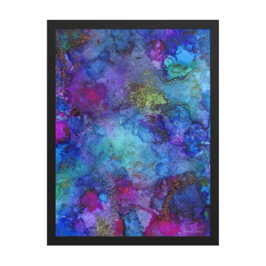 Cosmic Love–Framed Giclée Wall Art
