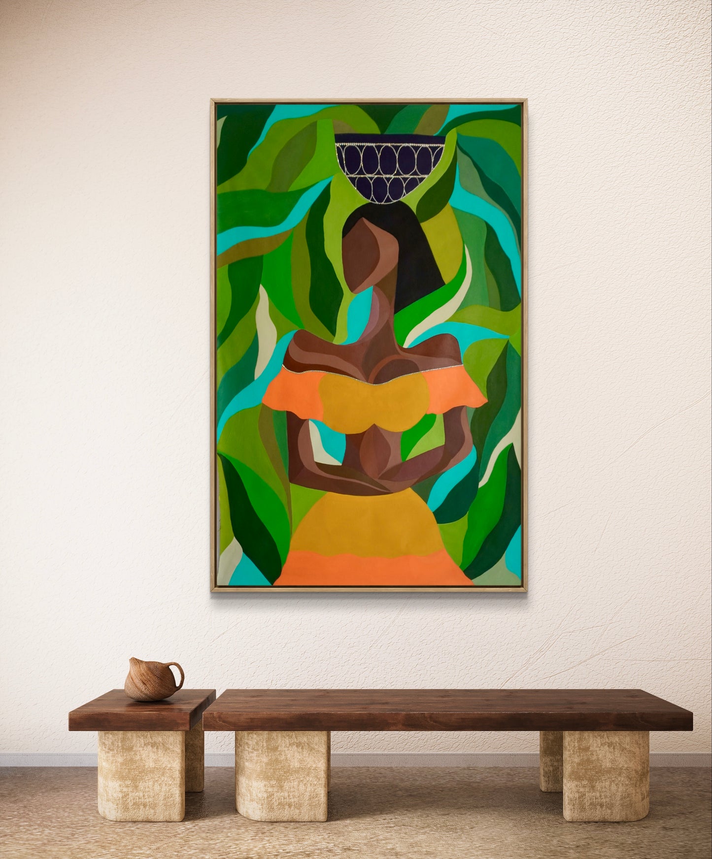 A Goddess in a Garden–Canvas Painting