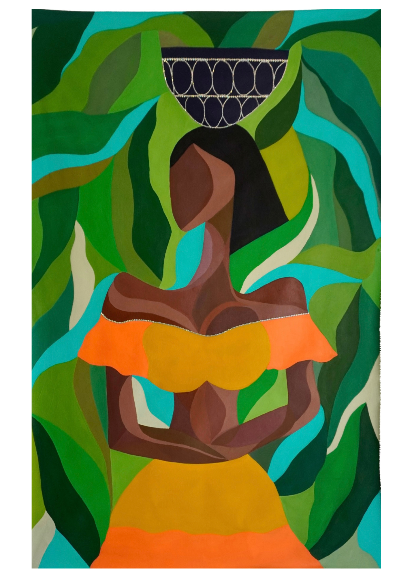 A Goddess in a Garden–Canvas Painting