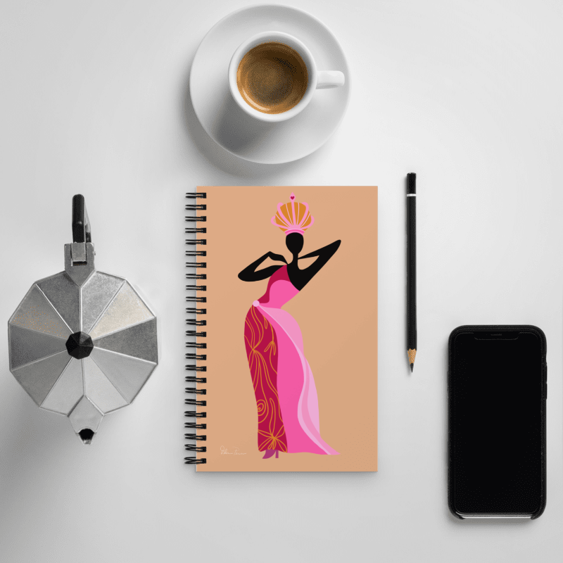Princesa Dourada Art Spiral Notebook