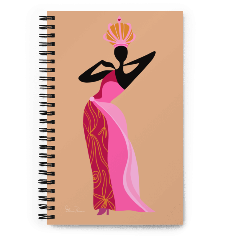 Princesa Dourada Art Spiral Notebook