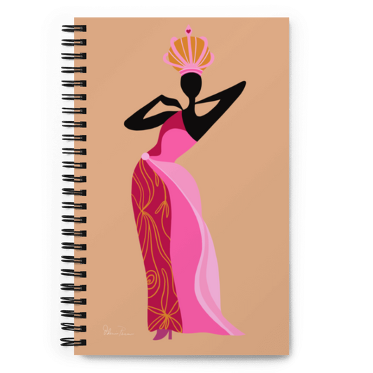 Princesa Dourada Art Spiral Notebook