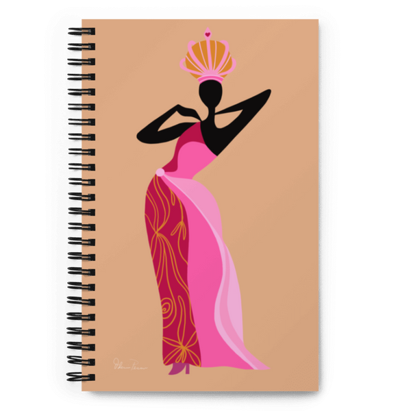 Princesa Dourada Art Spiral Notebook
