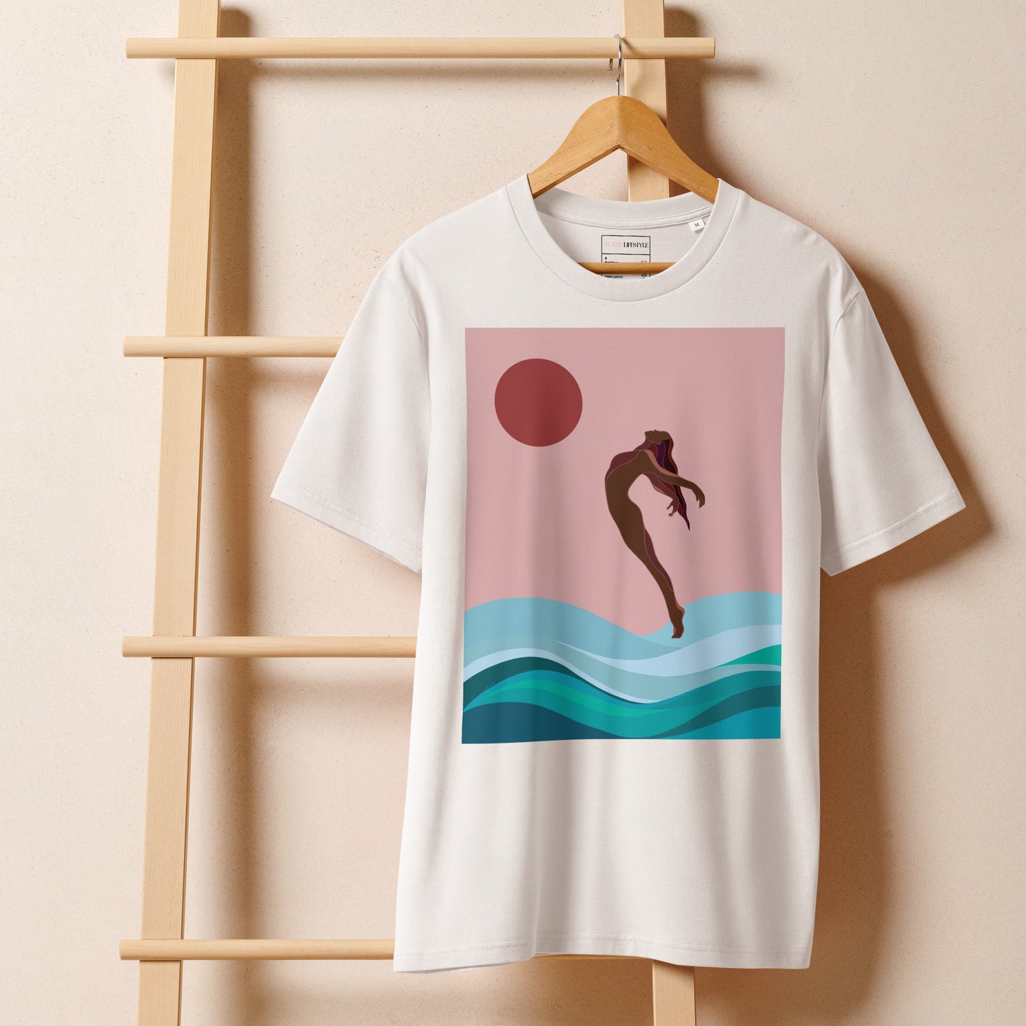 Rivers Girl Art T-Shirt — 100% Organic Cotton